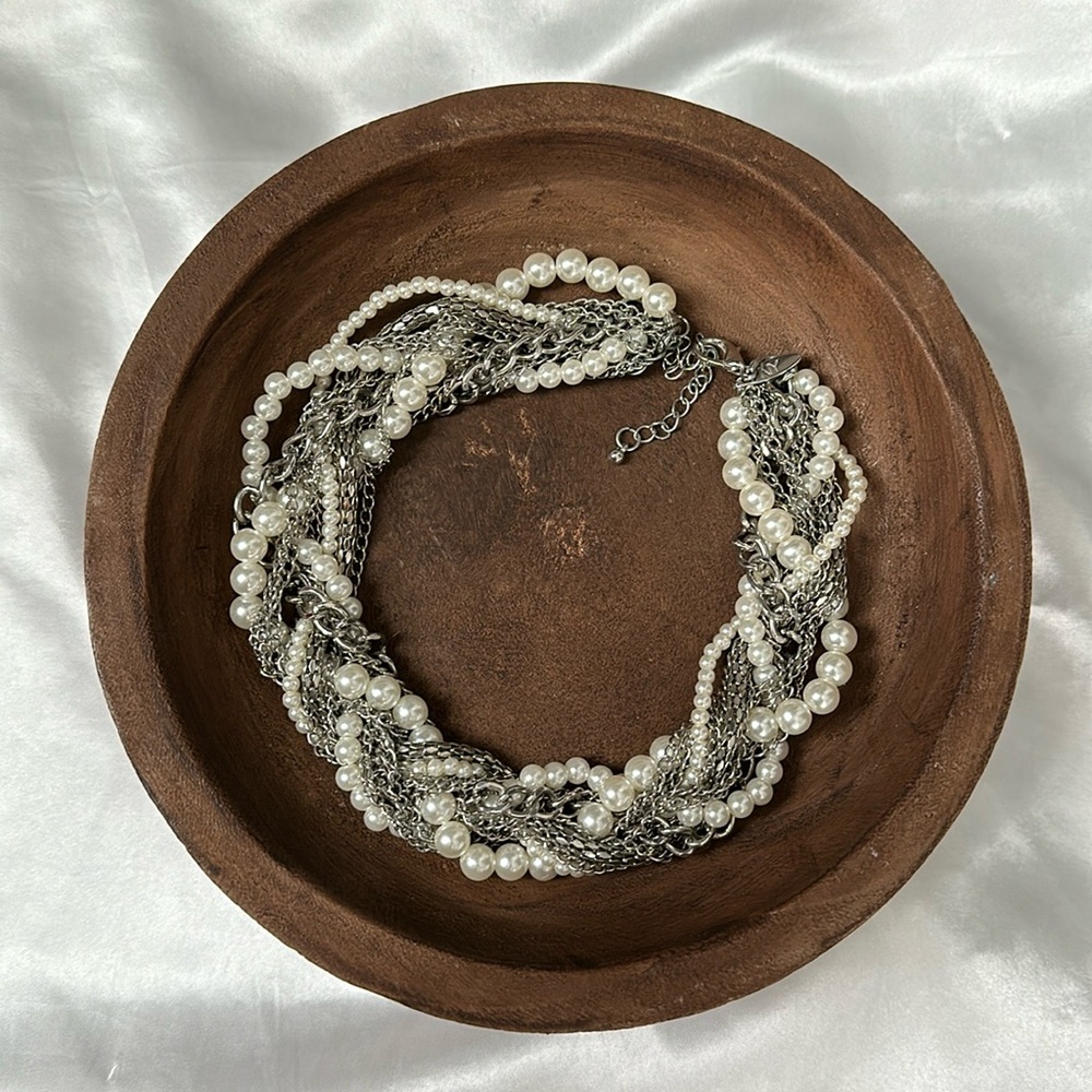 NY&C Pearl Chain Choker